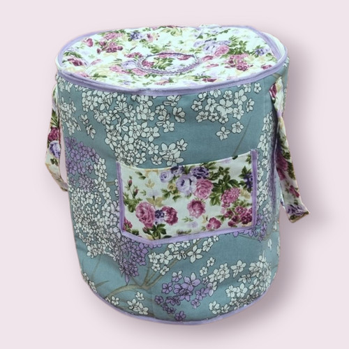 جاقابلمه پارچهای زیپدار با دستگیره، مناسب حمل قابلمه غذا در سفر و کمپینگ، دوختهشده با پارچه ملحفهای نسوز و الیاف لایکو