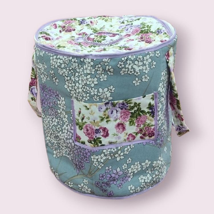 جاقابلمه پارچهای زیپدار با دستگیره، مناسب حمل قابلمه غذا در سفر و کمپینگ، دوختهشده با پارچه ملحفهای نسوز و الیاف لایکو