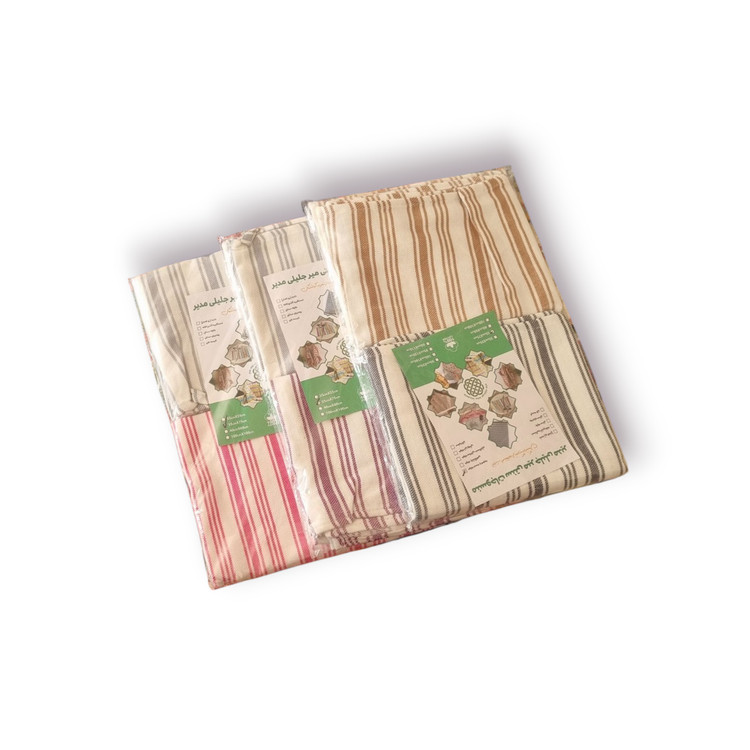 ست حوله دست و صورت سایز بزرگ میرجلالی مدیر، ۵۵×۷۵ سانتیمتر، دو عددی، رنگبندی متنوع، ۱۰۰٪ نخ طبیعی