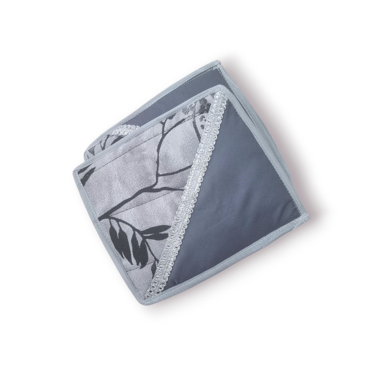 ست دو عددی دستگیره مربعی پارچهای نسوز ۲۰×۲۰ سانتیمتر با تریم رنگی و عایق حرارت