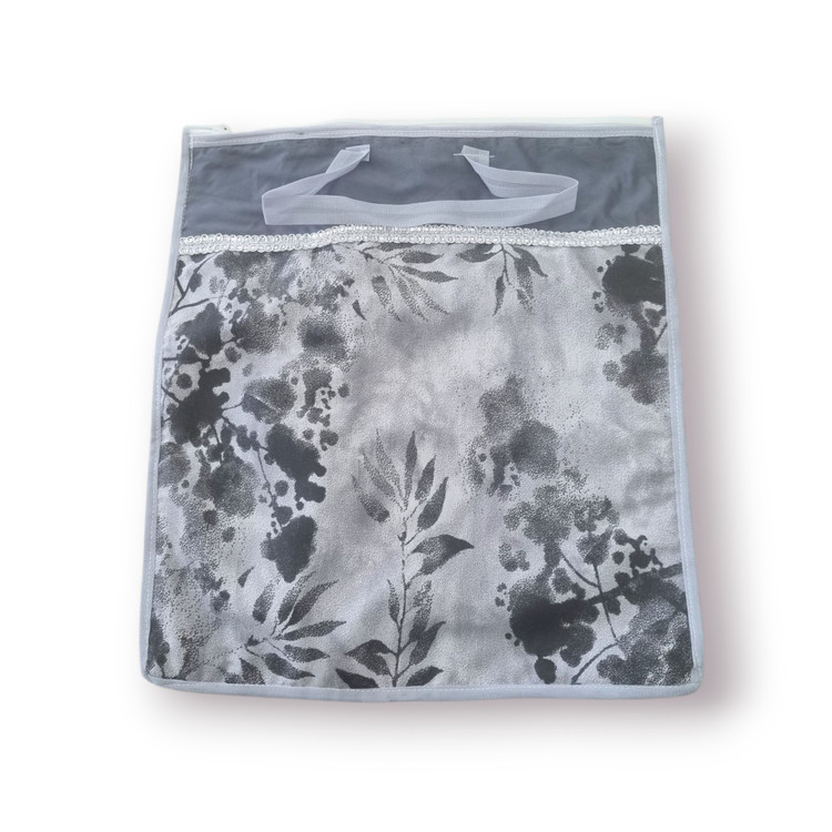 کیسه سبزی پارچهای ضدآب سایز ۴۰×۳۵ با زیپ و دستگیره حمل – طرح ۳۳۰