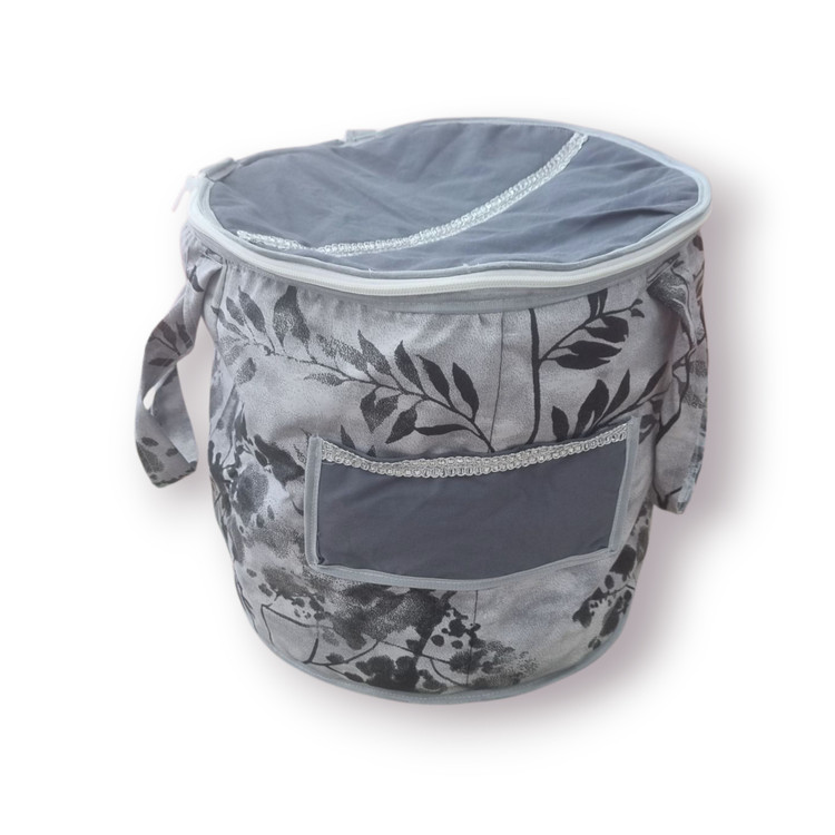 جاقابلمه پارچهای زیپدار با دستگیره، مناسب حمل قابلمه غذا در سفر و کمپینگ، دوختهشده با پارچه ملحفهای نسوز و الیاف لایکو