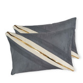 روبالشی مخمل مبلی نواردار جاسمین با زیپ بغل و لایه نمدی