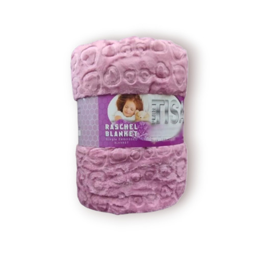 پتو تیسا یک نفره شادیلون سایز ۲۲۰×۱۵۰ طرح گل برجسته، نرم، سبک و مناسب تمام فصول