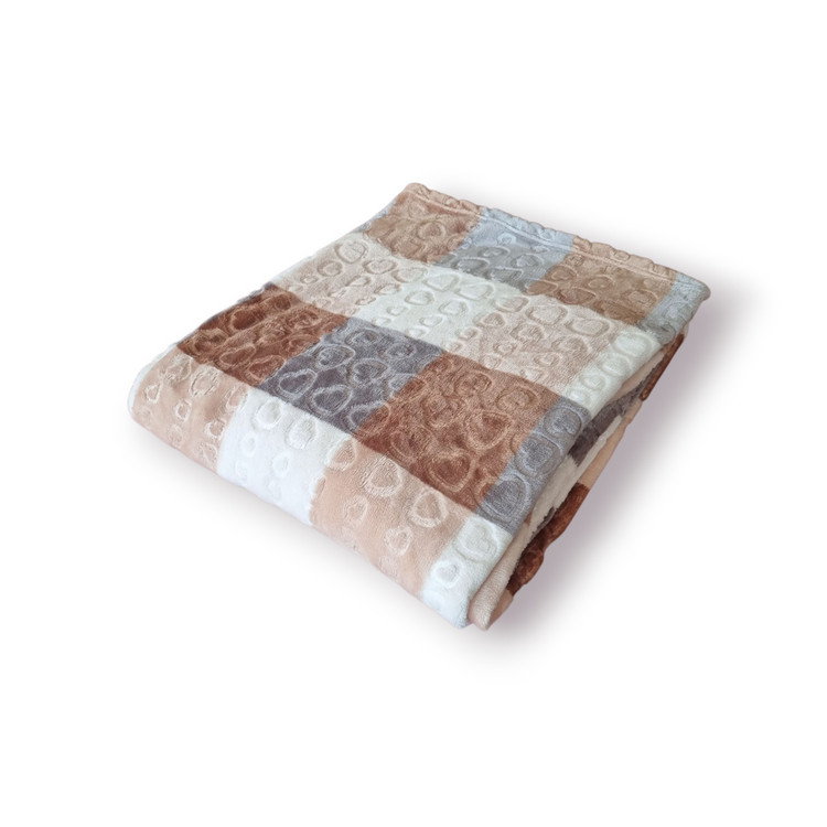 پتو مسافرتی شادیلون ماندانا طرح خشتی سایز ۲۲۰×۲۰۰ مناسب چهار فصل با رنگبندی سنتی ایرانی