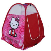 چادر بازی کودک طرح کیتی با بدنه پلیاستر قابل شستشو و فنر فولادی مقاوم، مناسب اتاق کودک