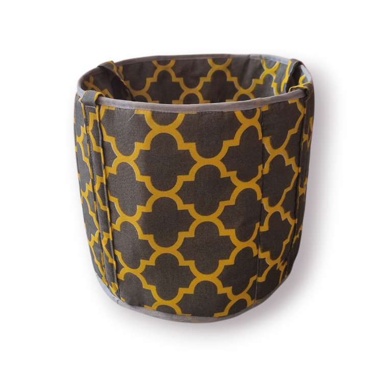 جاقابلمه پارچهای سفری زیپدار با دستگیره | قطر ۳۰، ارتفاع ۲۵ | دوخت سفارشی | پارچه نسوز و الیاف لایکو l طرح ۳۶۰