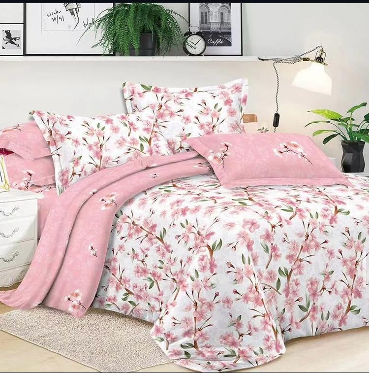 سرویس روتختی دو نفره آنسل مدل پیگمنت با لحاف مغزی دوزی شده و دو روبالشی و دو کوسنی