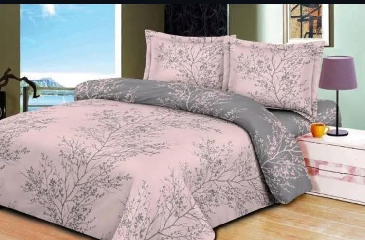 سرویس روتختی دو نفره آنسل مدل پیگمنت با لحاف مغزی دوزی شده و دو روبالشی و دو کوسنی