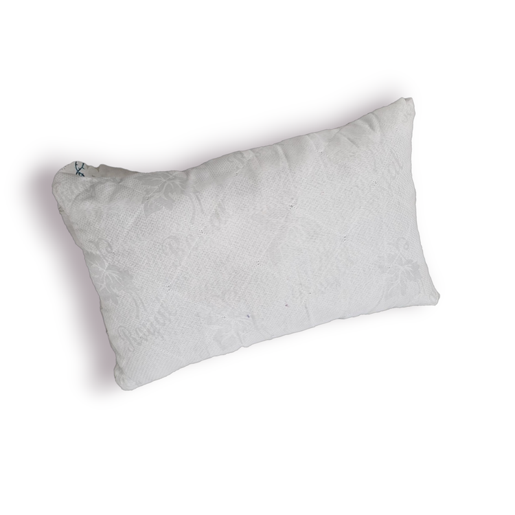 بالش هالو آلامتو کالا از جنس پارچه رویال با الیاف توپی سفید و زیپدار