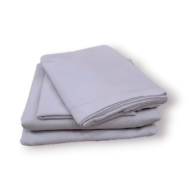 نیم ست ملحفه و روبالشی تخت خواب میکرو خارجی - نقره ای