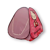 چادر بازی کودک فانتزی با بدنه پلیاستر مقاوم، توری حریر، درب شمعی و فنر فولادی – سایز ۱۳۰×۱۳۰