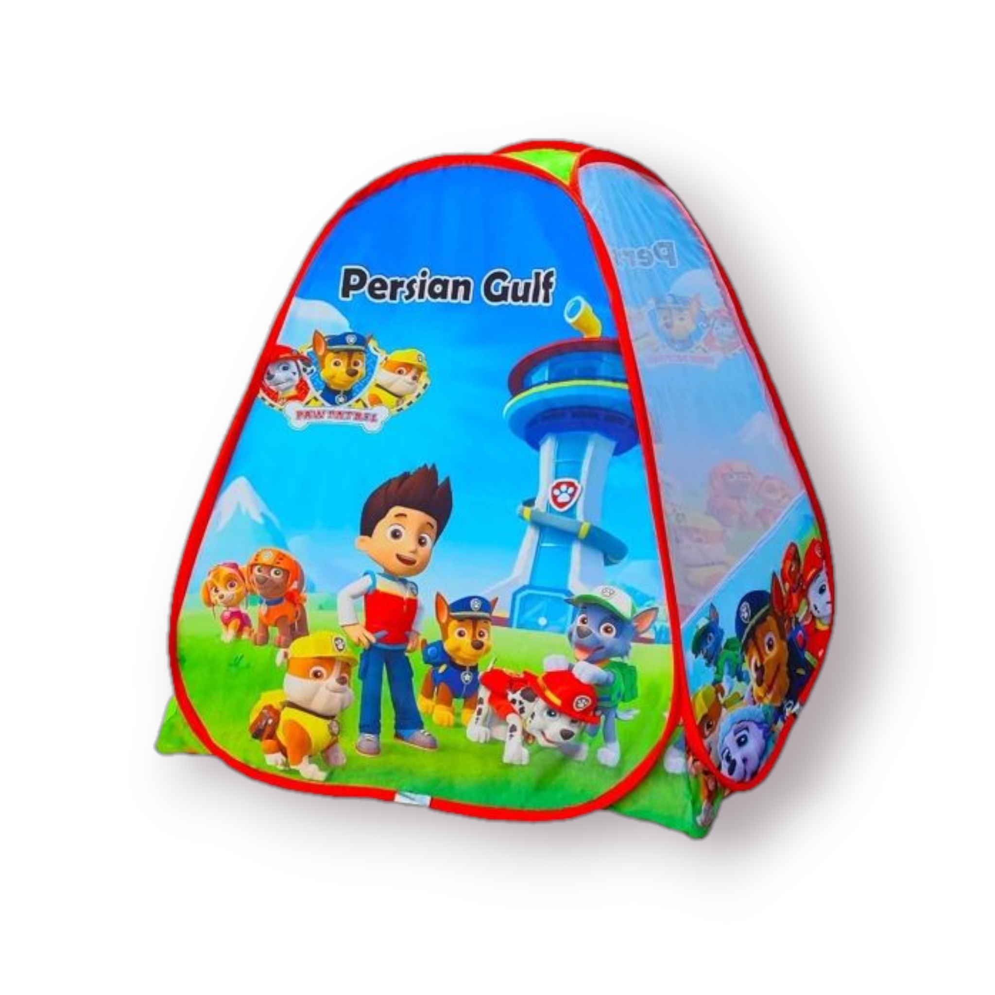 چادر بازی کودک فانتزی با بدنه پلی‌استر مقاوم، توری حریر، درب شمعی و فنر فولادی – سایز ۱۳۰×۱۳۰