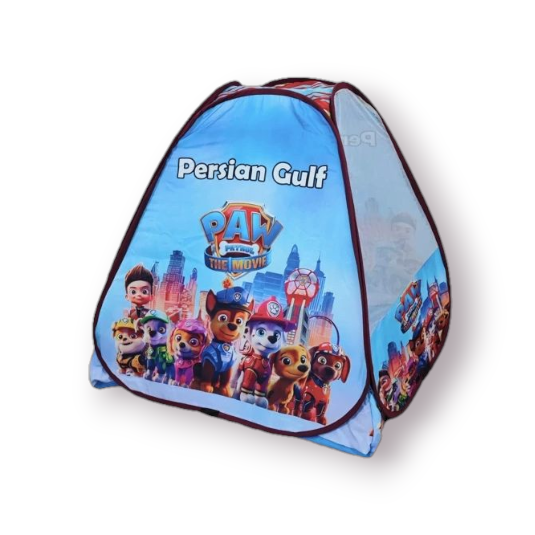 چادر بازی کودک فانتزی با بدنه پلی‌استر مقاوم، توری حریر، درب شمعی و فنر فولادی – سایز ۱۳۰×۱۳۰