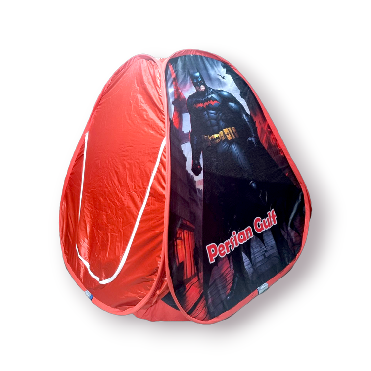 چادر بازی کودک فانتزی با بدنه پلیاستر مقاوم، توری حریر، درب شمعی و فنر فولادی – سایز ۱۳۰×۱۳۰