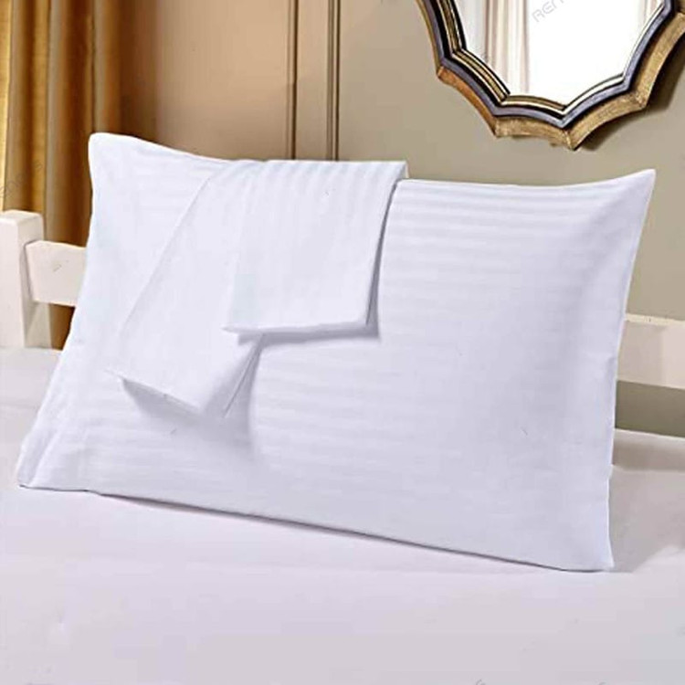 روبالشی ژاکارد پنبهای آلامتو کالا دو عددی با سطح ساتنمانند، زیپ بغل و دوخت تمیز در اندازه استاندارد ۴۷×۶۸ سانتیمتر