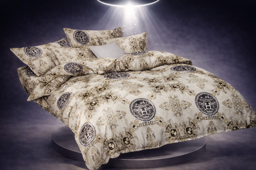 سرویس روتختی دو نفره آنسل مدل پیگمنت با لحاف مغزی دوزی شده و دو روبالشی و دو کوسنی