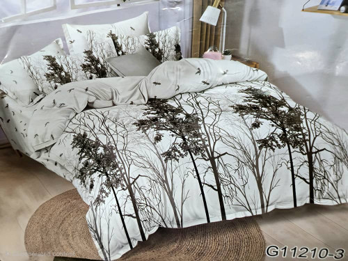 سرویس روتختی دو نفره آنسل مدل پیگمنت با لحاف مغزی دوزی شده و دو روبالشی و دو کوسنی