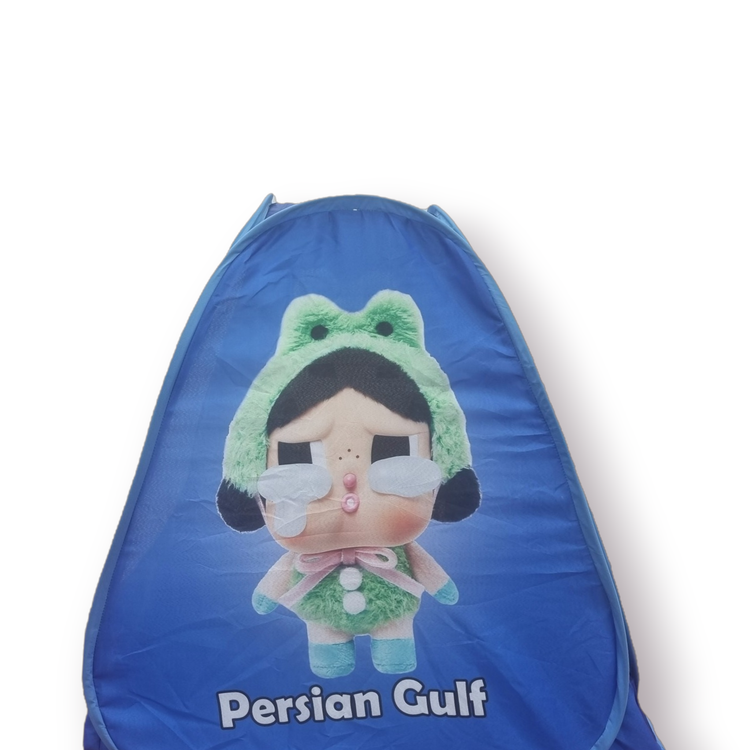 چادر بازی کودک فانتزی با بدنه پلیاستر مقاوم، توری حریر، درب شمعی و فنر فولادی – سایز ۱۳۰×۱۳۰