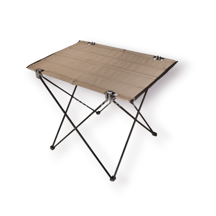 میز تاشو استراکچر برزنتی Apex با پایه فلزی، ابعاد ۷۵×۵۰، ارتفاع ۵۷ سانتیمتر، سبک و قابل حمل