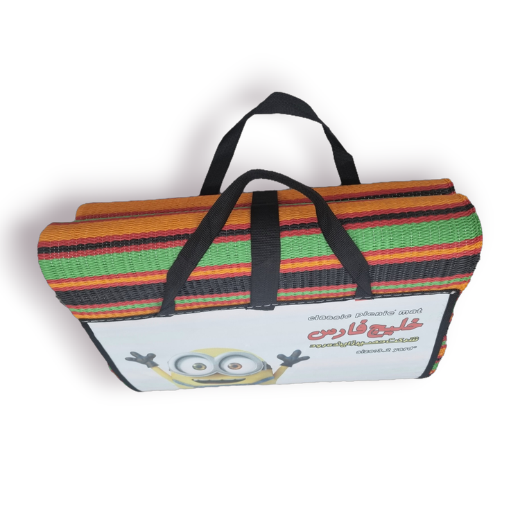 زیرانداز حصیری ۹ یاردی زایندهرود سایز ۳×۳ متر با دسته حمل