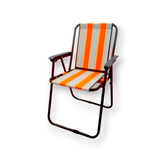 صندلی سفری ۹ فنره تاشو با بدنه فلزی مقاوم و پارچه نانو مناسب کمپینگ و طبیعتگردی