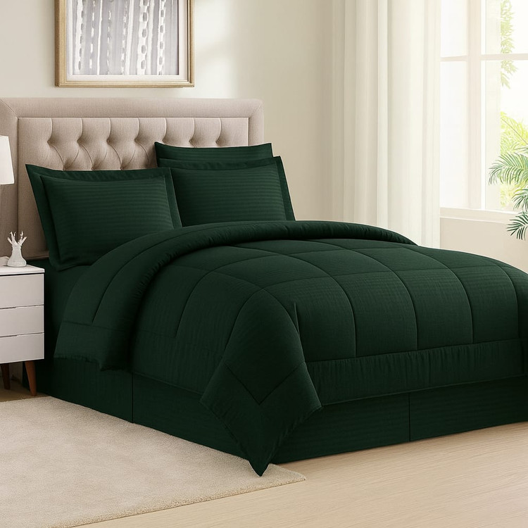 کاور لحاف ژاکارد هتلی گرید A آلامتو کالا با زیپ مخفی و بند مهار داخلی در چهار گوشه