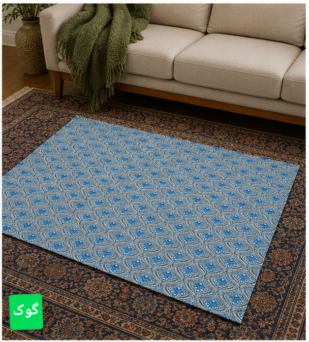 روفرشی ترکمن طرح سنتی با پارچه ضخیم و قابل شستشو